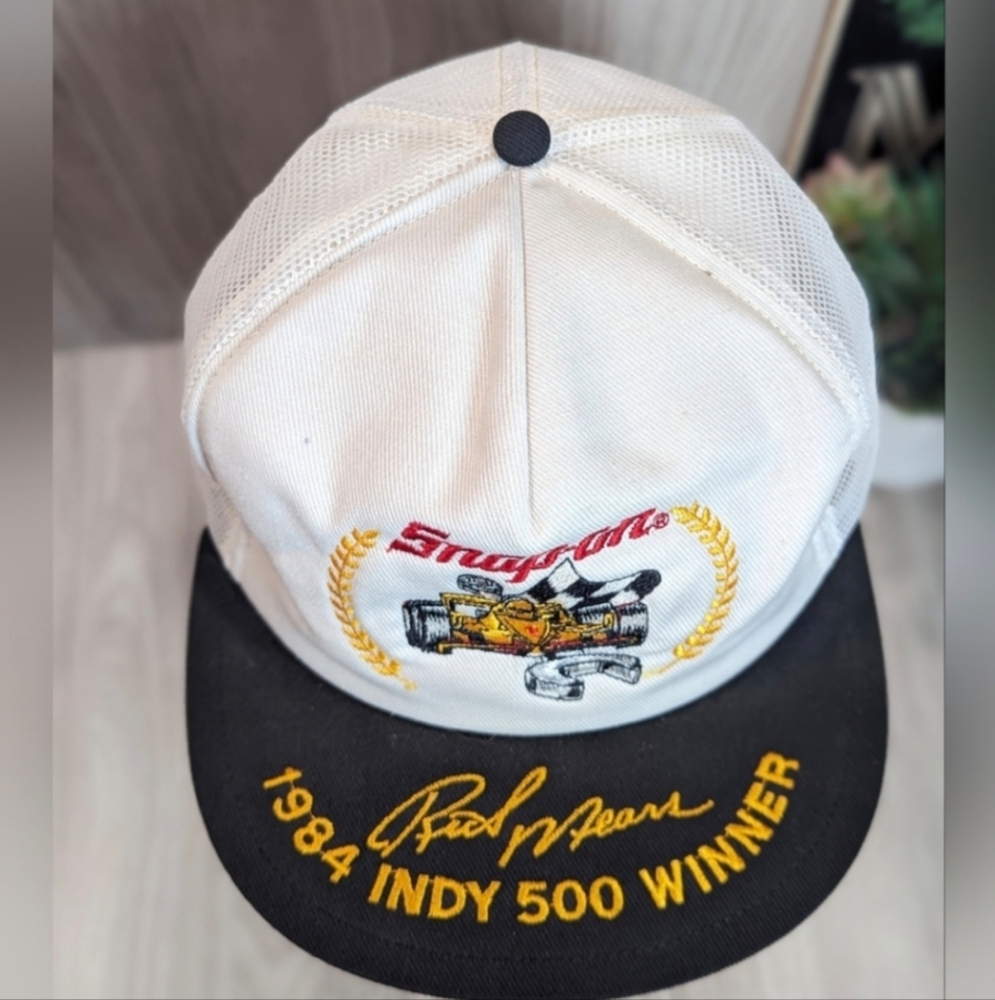 SNAP-ON TOOLS RICK MEARS INDY 500 Hat Vintage Mesh Trucker Snapback